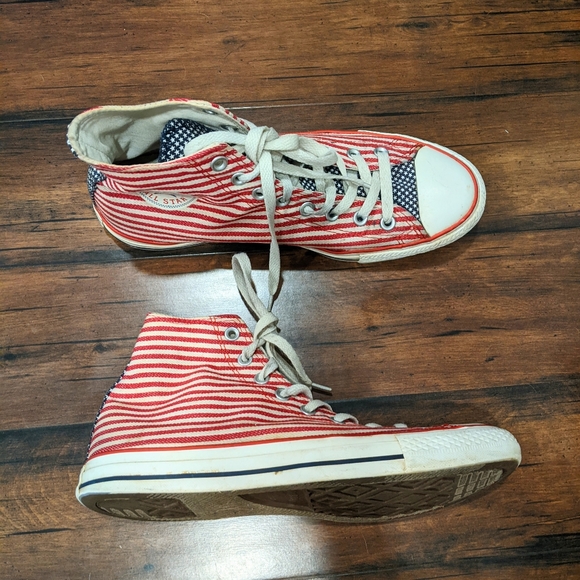 Converse Shoes Converse High Tops American Flag Poshmark